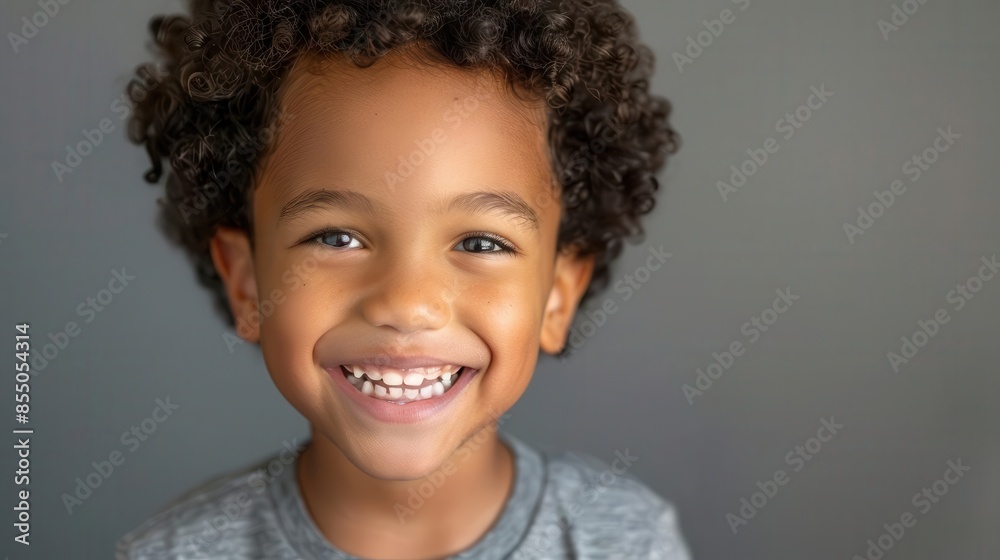 adorable mixed race boy with infectious smile and perfect teeth studio portrait adorable mixed race boy with infectious smile and perfect teeth studio portrait