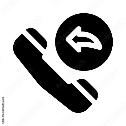 incoming call glyph icon
