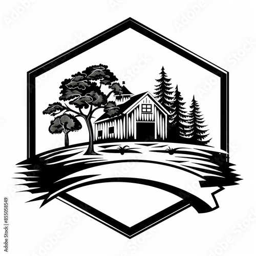 Cute old rural spring plant foliage rope small toy outside camp club terrace on white sky