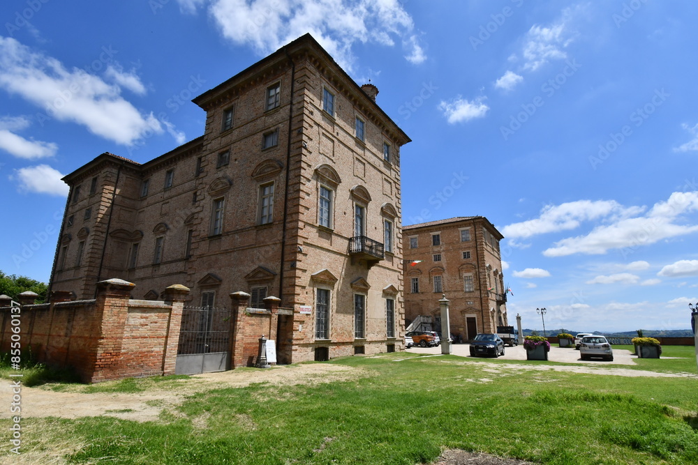 The Savoy Royal Palace, ancient castle in Govone, Piedmont The Savoy Royal Palace, ancient castle in Govone, Piedmont