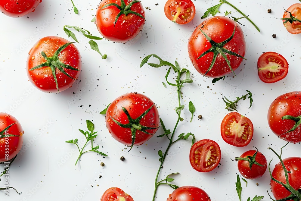 Fresh Tomatoes with Herbs and Spices Fresh Tomatoes with Herbs and Spices