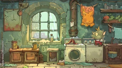 Hobgoblin s Laundry Adventure with Sentient Washing Machine