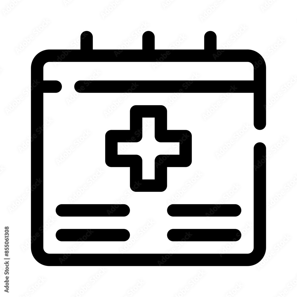 Obraz premium calendar line icon