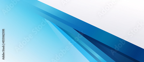 Blue angled arrow overlap vector background on white space, modern geometric design concept.