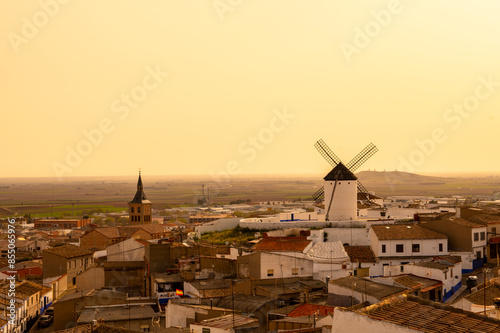 Molinos de Viento, Campo de Criptana, Ciudad Real, Castilla la Mancha, España, Spain.