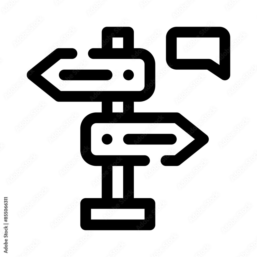 direction line icon direction line icon