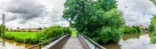 Brücke über den Burggraben in Dinkelsbühl