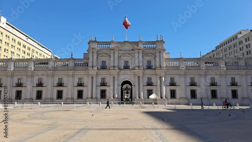 La Moneda Palace view from Constitución Square