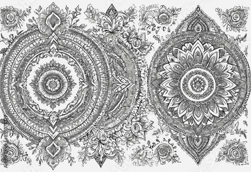 Black and White Floral Pattern