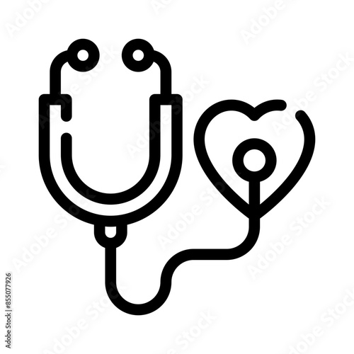 medical checkup line icon