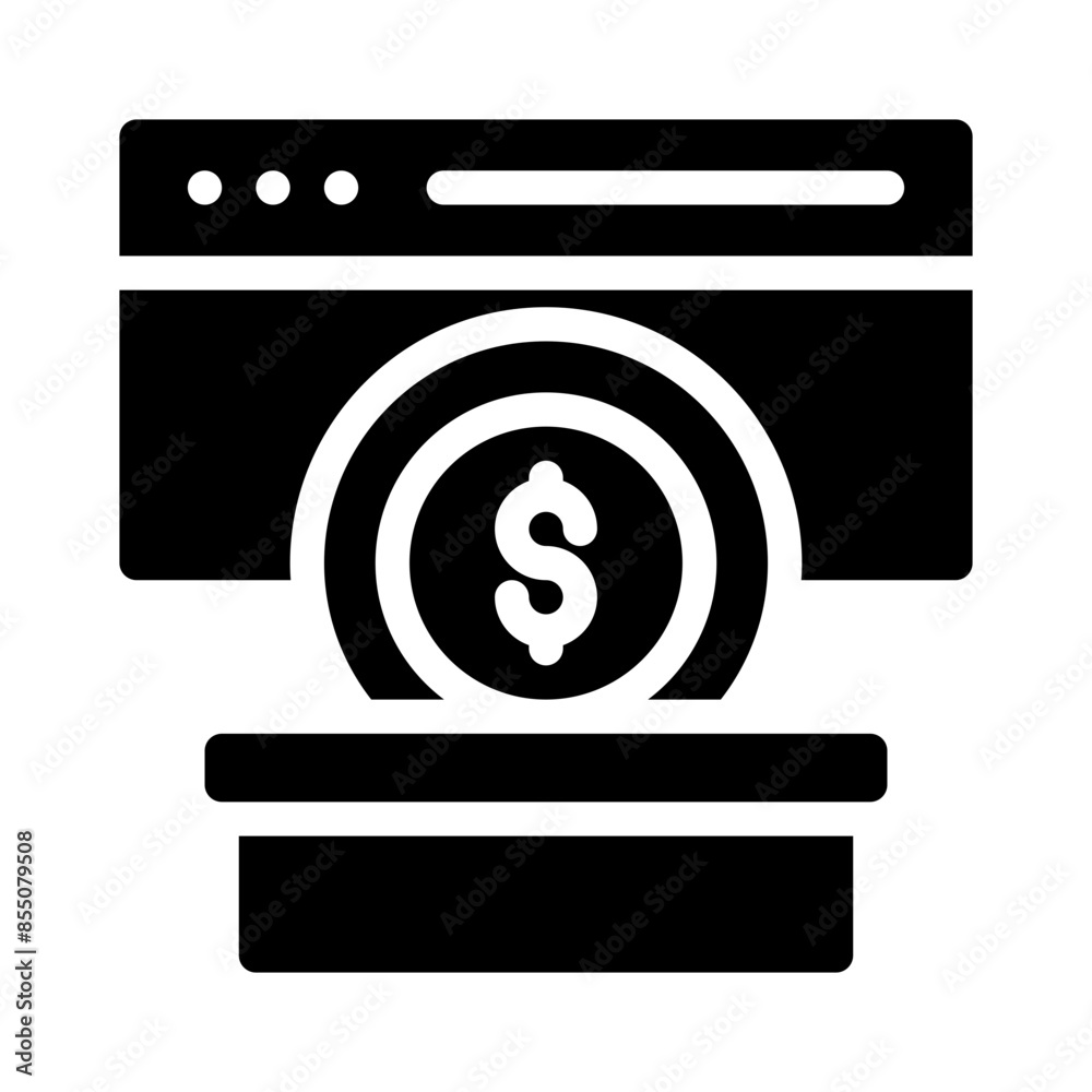 online donation glyph icon online donation glyph icon