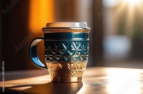 Vinrage mug for coffee photo