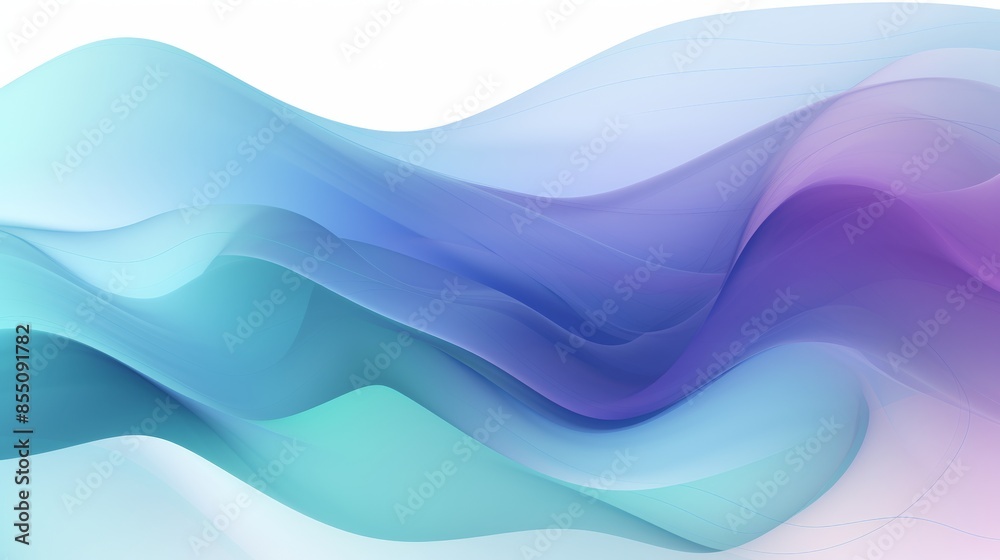 Green and Blue abstract background featuring overlapping wave Green and Blue abstract background featuring overlapping wave