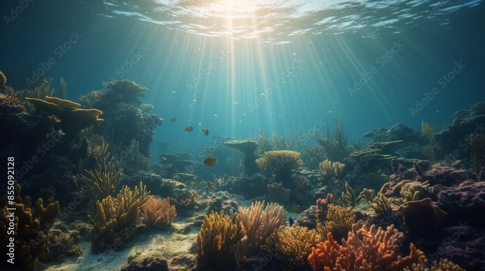 custom made wallpaper toronto digitalMarine life a coral reef ecosystem with diverse fish