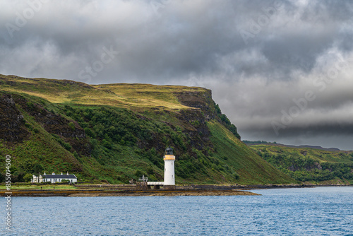 lighthouse on the coast of the scottish coast