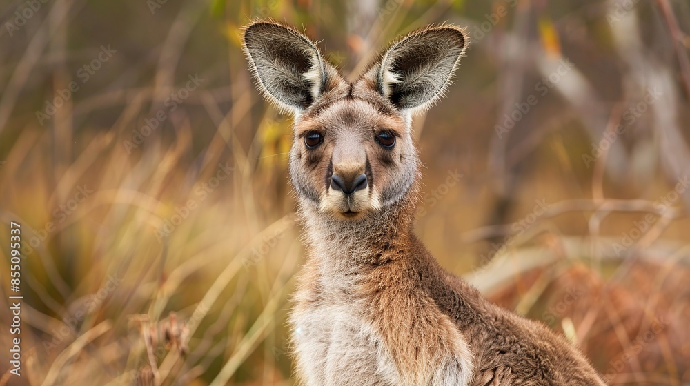portrait kangaroo in the wild portrait kangaroo in the wild