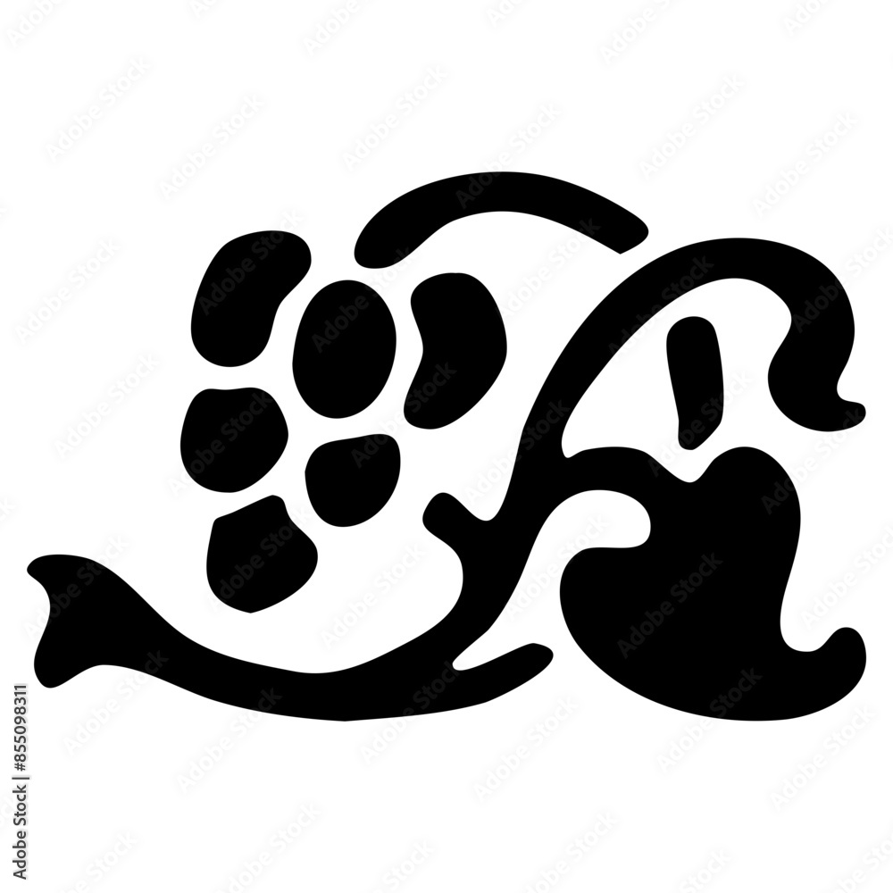Floral symbol. Mark section break in a book icon Floral symbol. Mark section break in a book icon