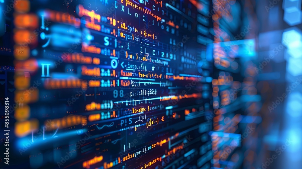 programming and code development abstract bright wallpaper
