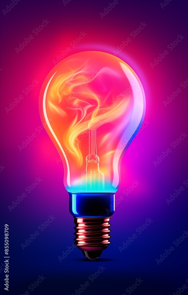Lightbulb electric energy concept advertising poster. Electrical lamp symbol on bright background. Brainstorm sign. Light bulb creative idea banner. Raster bitmap digital illustration. AI artwork. Lightbulb electric energy concept advertising poster. Electrical lamp symbol on bright background. Brainstorm sign. Light bulb creative idea banner. Raster bitmap digital illustration. AI artwork.