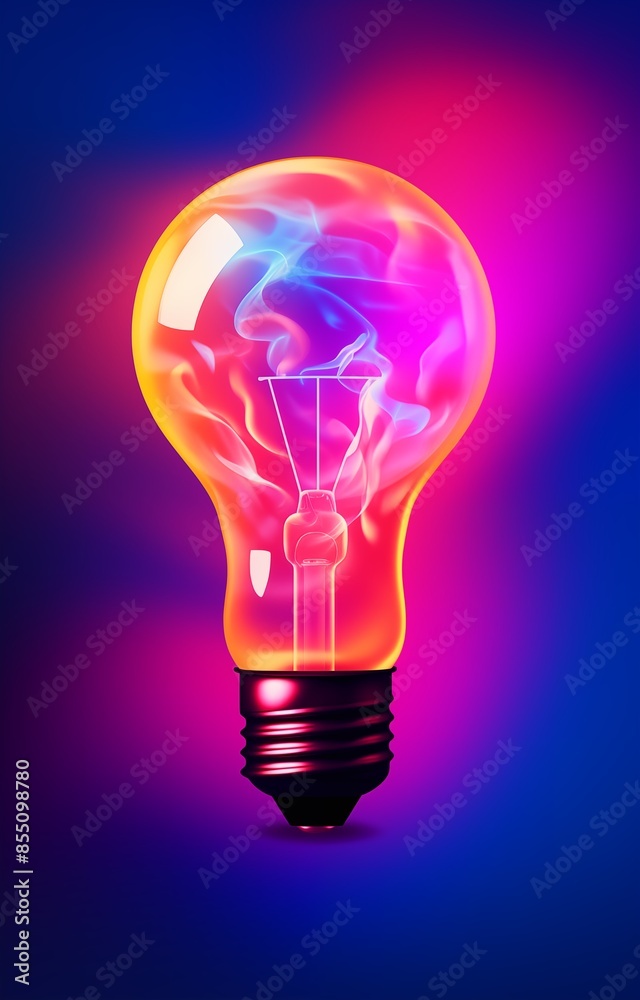 Lightbulb electric energy concept advertising poster. Electrical lamp symbol on bright background. Brainstorm sign. Light bulb creative idea banner. Raster bitmap digital illustration. AI artwork. Lightbulb electric energy concept advertising poster. Electrical lamp symbol on bright background. Brainstorm sign. Light bulb creative idea banner. Raster bitmap digital illustration. AI artwork.