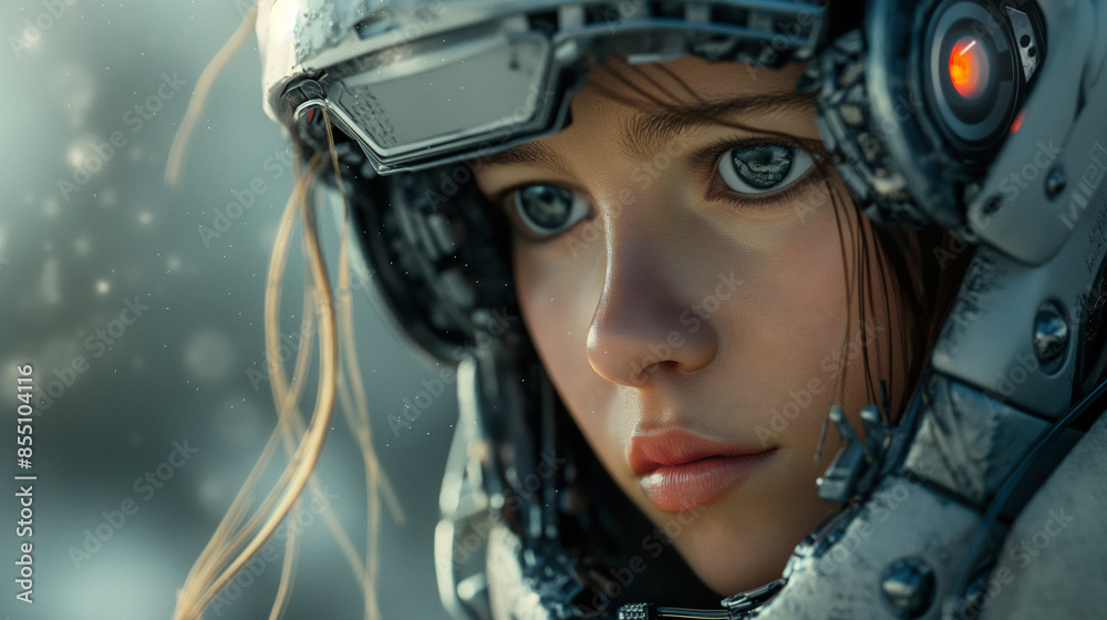 Imagine about the highest technology of humanity and a half of human with robot. Highest techology concepts in next 50 years. Generative AI Illustrations. Imagine about the highest technology of humanity and a half of human with robot. Highest techology concepts in next 50 years. Generative AI Illustrations.