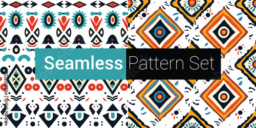 Wallpaper Mural Seamless pattern Set Torontodigital.ca
