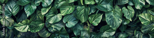 Lush Green Leafy Texture Background © Lidok_L
