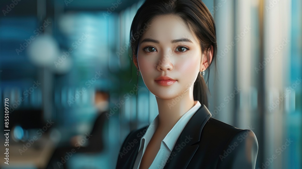 Fototapeta premium Proud Of Her Corporate Acumen And Achievements
