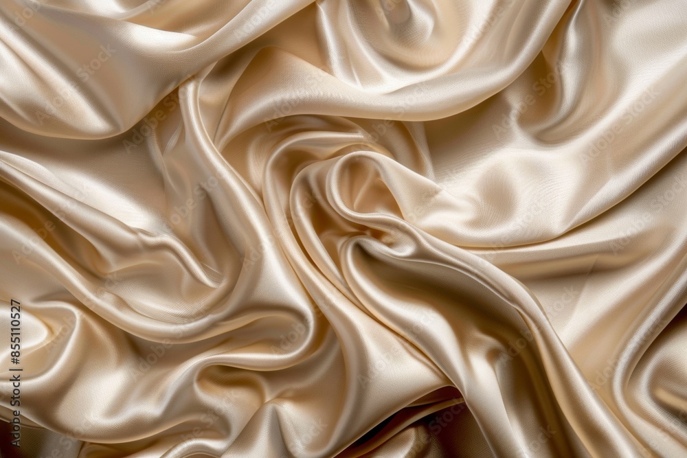 Fototapeta premium Elegant golden silk fabric texture for luxurious background