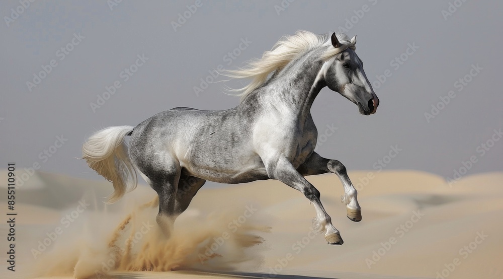 Obraz premium Sunbeams Shining Through Tall Trees in a Lush Green Forest