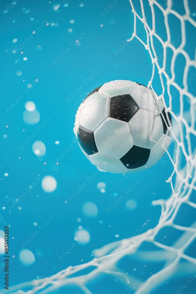 Obraz premium Football socer ball on football play