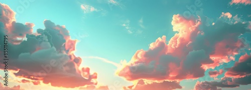 Dramatic Pink And Blue Clouds At Sunset