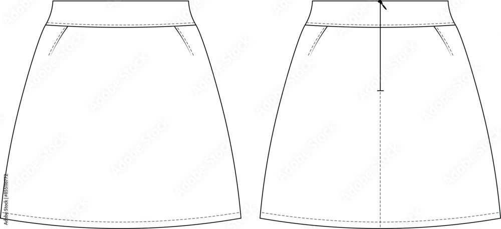 darted zippered mini short a line denim jean skirt template technical drawing flat sketch cad mockup fashion woman design style model
darted zippered mini short a line denim jean skirt template technical drawing flat sketch cad mockup fashion woman design style model