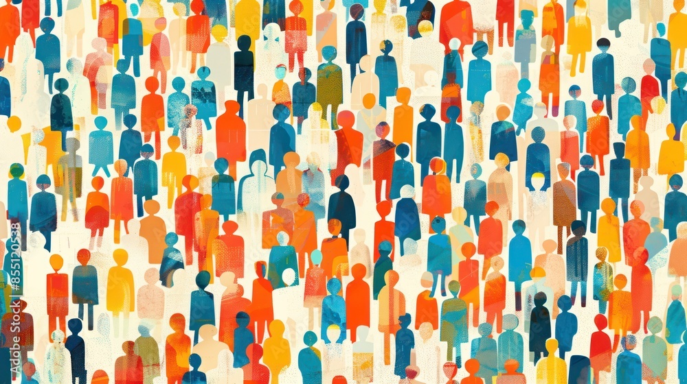 An abstract background featuring a repeating pattern of simplified crowd icons, symbolizing unity, diversity, and community. An abstract background featuring a repeating pattern of simplified crowd icons, symbolizing unity, diversity, and community.