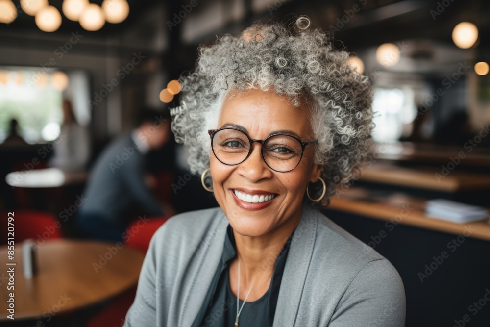 Portrait of a smiling African American businesswoman in office Portrait of a smiling African American businesswoman in office