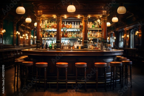 Interior of a empty pub