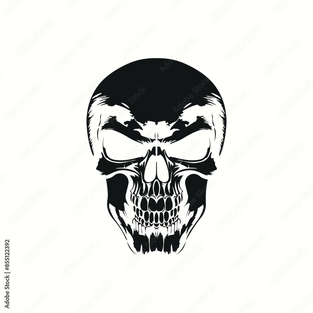 Obraz premium skull on black