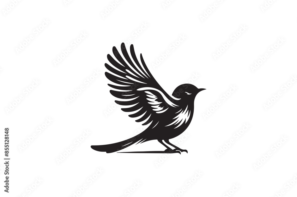 Fototapeta premium High-Quality Bird Silhouette Vector Graphics