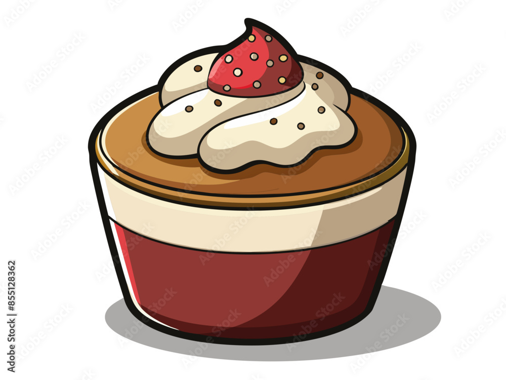 A detailed illustration of a delicious dessert with realistic textures and shadows. Generative AI.
A detailed illustration of a delicious dessert with realistic textures and shadows. Generative AI.