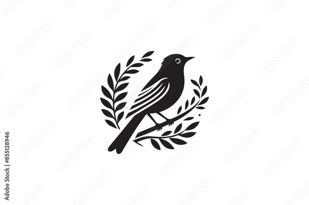 Obraz premium High-Quality Bird Silhouette Vector Graphics