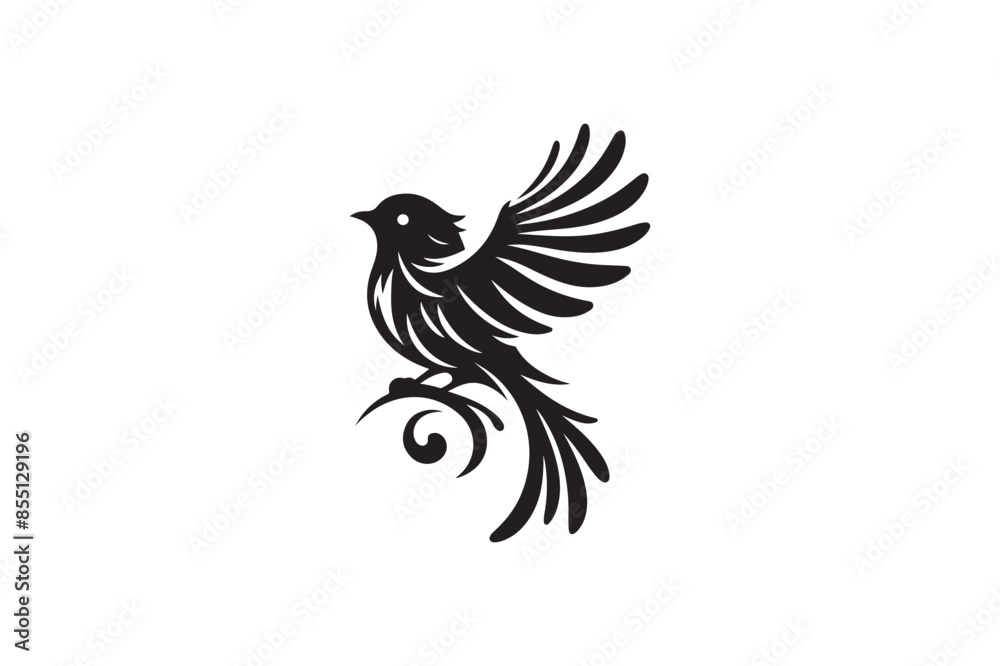 Fototapeta premium High-Quality Bird Silhouette Vector Graphics