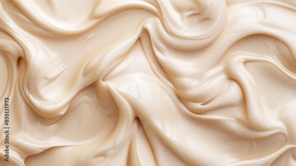 Full-frame high-resolution cream texture, smooth and flawless