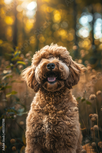 dog in autumn