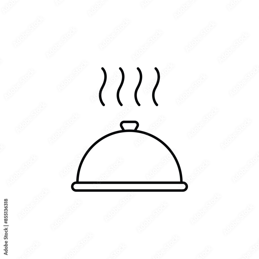 Hot Meal icon design with white background stock illustration Hot Meal icon design with white background stock illustration
