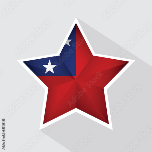 Free Download Samoa Flag Star Shape Icon - GFXLoad