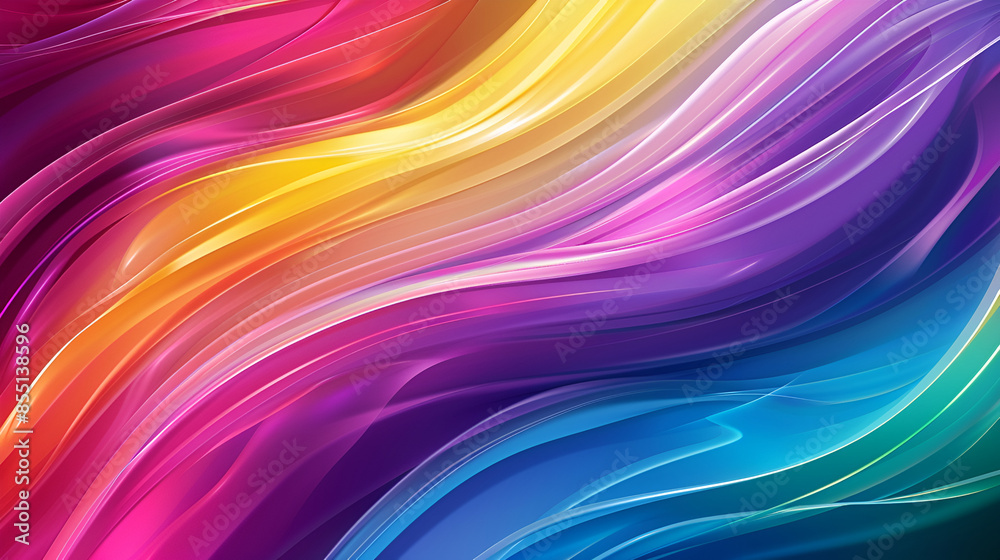 Abstract flowing liquid background material, 3D rendering abstract fluid background ,Rainbow iridescent glossy satin wavy drapery Abstract flowing liquid background material, 3D rendering abstract fluid background ,Rainbow iridescent glossy satin wavy drapery