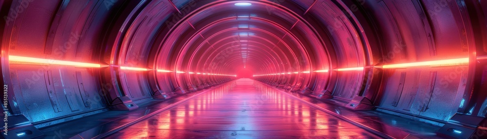 futuristic tunnel futuristic tunnel