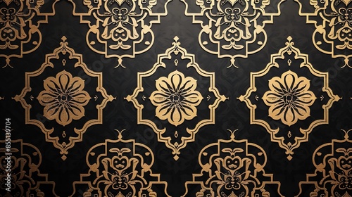 Asian pattern wallpaper