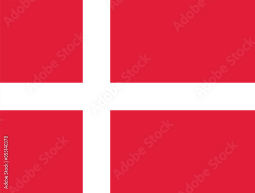 Free Download National flag of Denmark is red with white Nordic cross - GFXLoad
