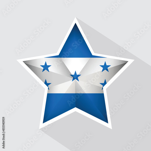 Free Download Honduras Flag Star Shape Icon - GFXLoad